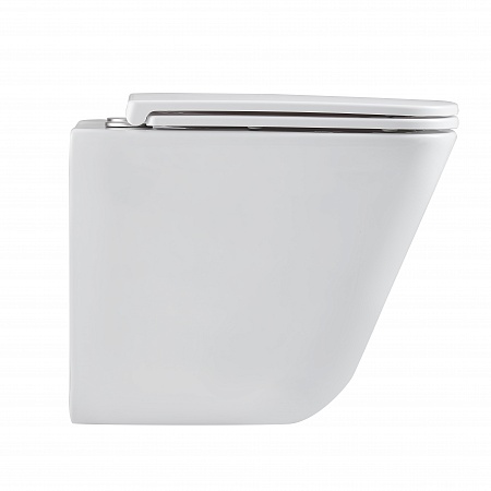 Подвесной унитаз безободковый Terminus Ватикан Monolit 490х340 белый Юрга - фото 4
