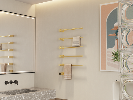 Аккорд П5 500х800 электро Полотенцесушитель TERMINUS Брашированное золото Юрга - фото 5 Аккорд П5 500х800 электро Полотенцесушитель TERMINUS Брашированное золото Юрга - фото 5