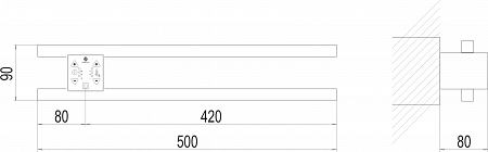 Полка Электро П2 ПРОФ 500х90  Юрга - фото 3